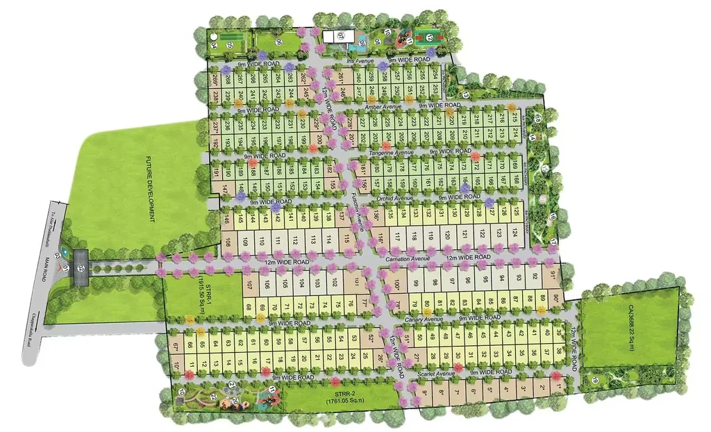 Master Plan of Nimishamba Northern Boulevard in Devanahalli, Bangalore - Image 438599