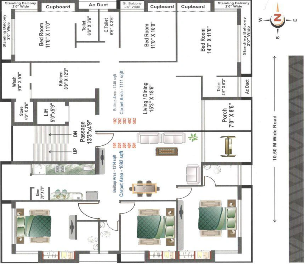Master Plan of Omkar Hariaksha Avenue in Munjka, Rajkot - Image 438593