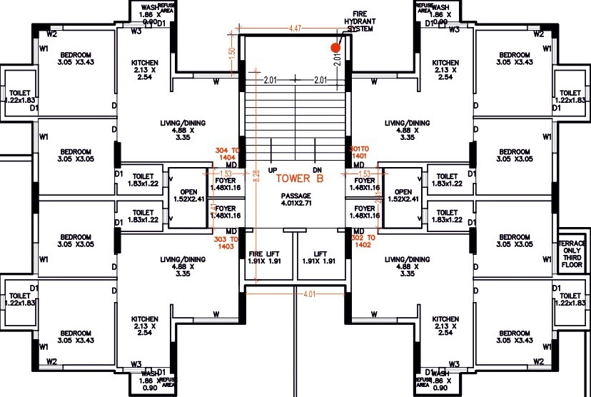 Floor Plan of Ram Prashanti Twin in Munjka, Rajkot - Image 438612
