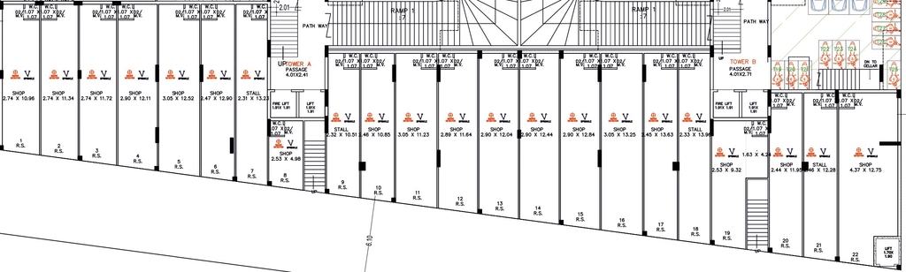 Floor Plan of Commercial Ram Prashanti Twin in Munjka, Rajkot - Image 438621