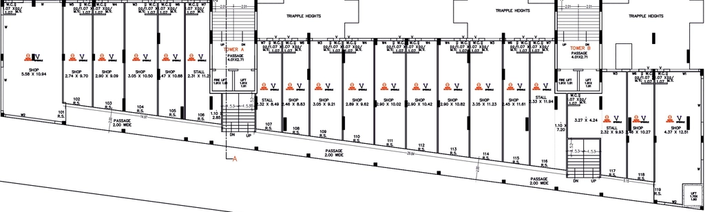 Floor Plan of Commercial Ram Prashanti Twin in Munjka, Rajkot - Image 438620