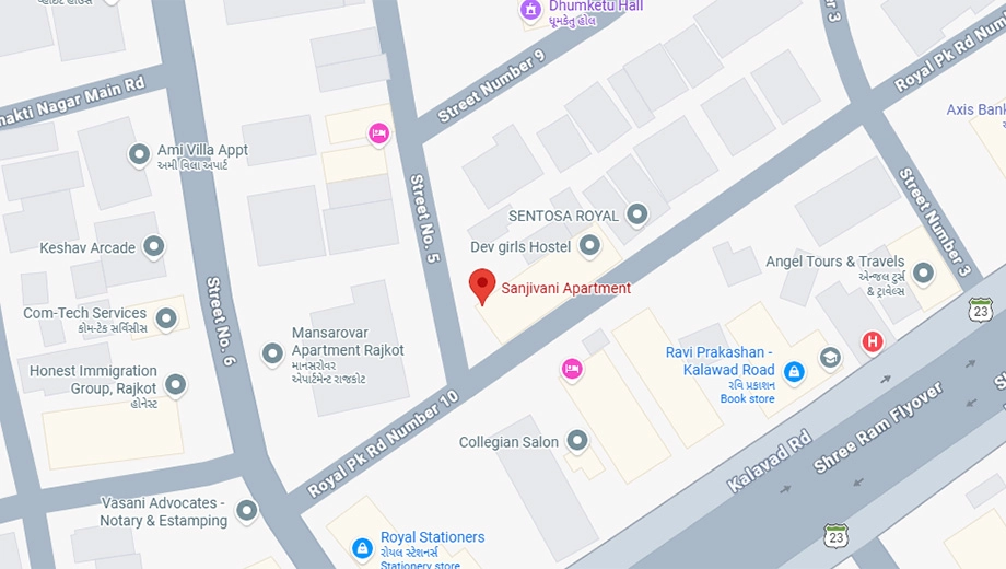 Location of Sai Sanjivani Appartment in Munjka, Rajkot - Image 438631