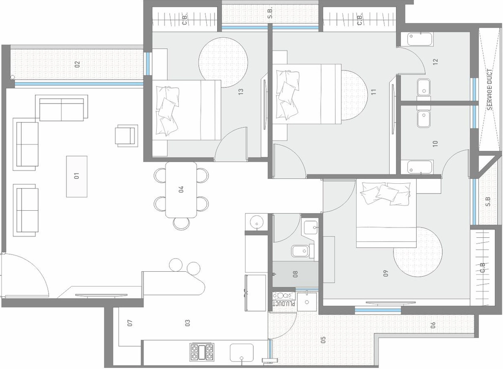 3 BHK Flat in Somnath Sanskar Elegance in Munjka, Rajkot - Image 932315