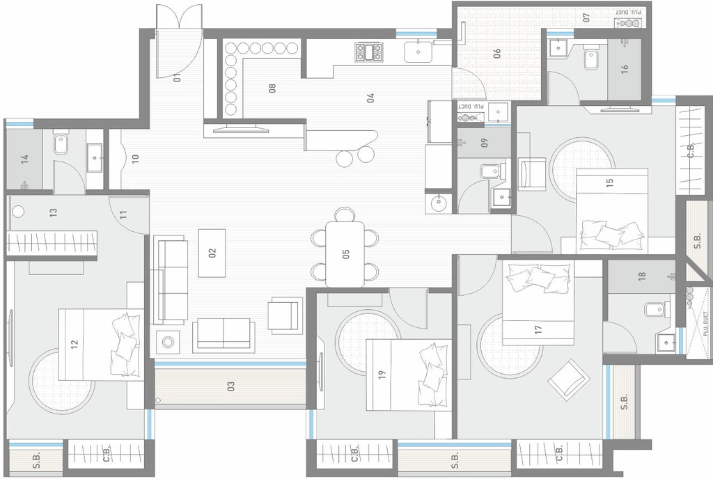 4 BHK Flat in Somnath Sanskar Elegance in Munjka, Rajkot - Image 932317