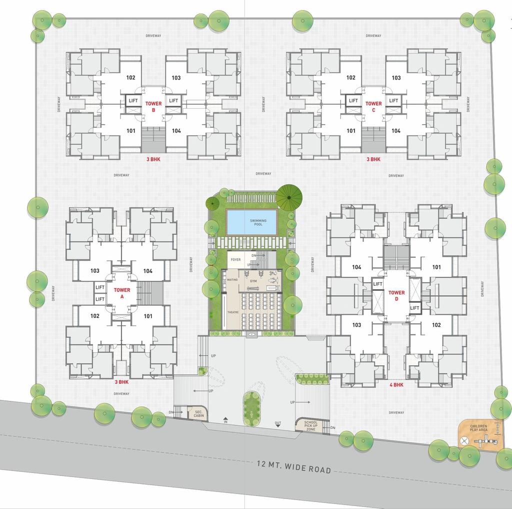 Master Plan of Somnath Sanskar Elegance in Munjka, Rajkot - Image 438682