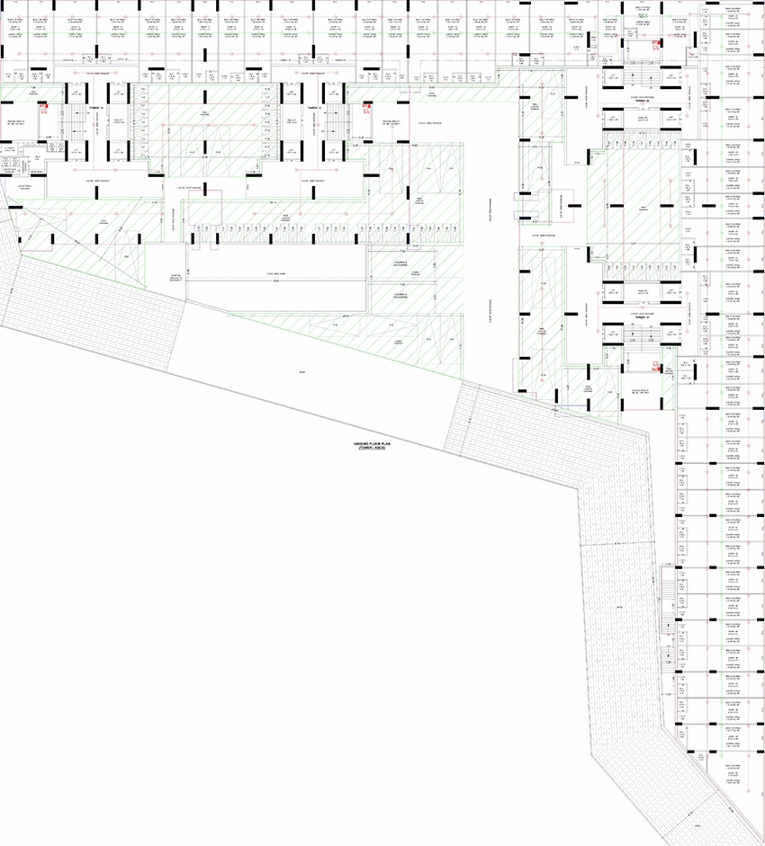 Floor Plan of Zoomearth Pearl Palladium in Munjka, Rajkot - Image 438695