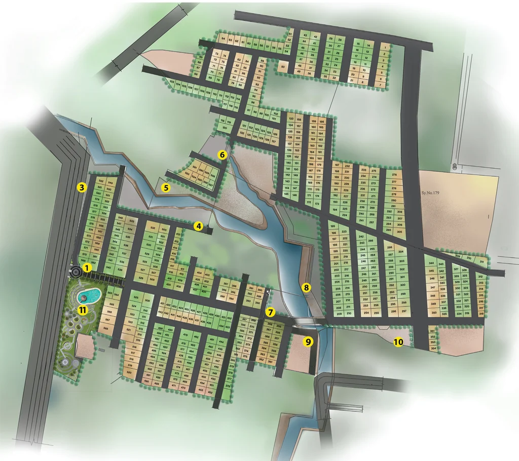 Master Plan of Shubham Bindu Premio Signature in Lalitaddripura, Mysore - Image 438701