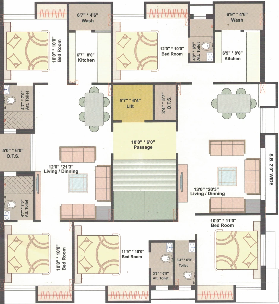 Floor Plan of Shree Rudraksh Avenue in Munjka, Rajkot - Image 438745