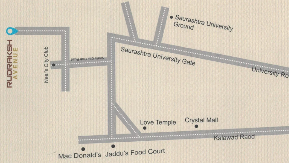 Location of Shree Rudraksh Avenue in Munjka, Rajkot - Image 438744