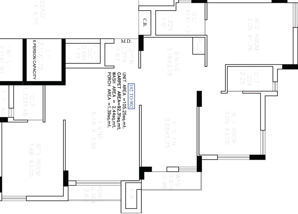 3 BHK Flat in Vasant Exotica in Munjka, Rajkot - Image 932340