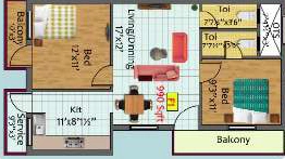 2 BHK Flat in Sai Rangas Nest in Perambur, Chennai - Image 932357