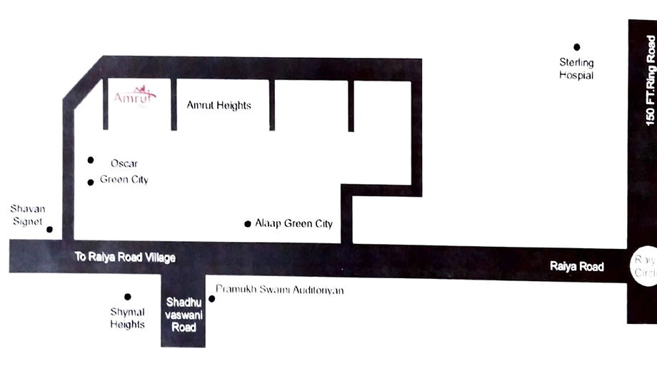 Location of Amrut Elima in Radhika Park, Rajkot - Image 438768
