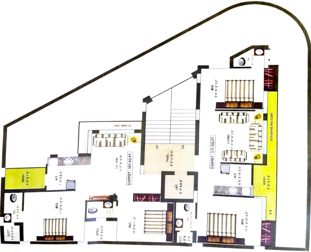 Master Plan of Amrut Elima in Radhika Park, Rajkot - Image 438769