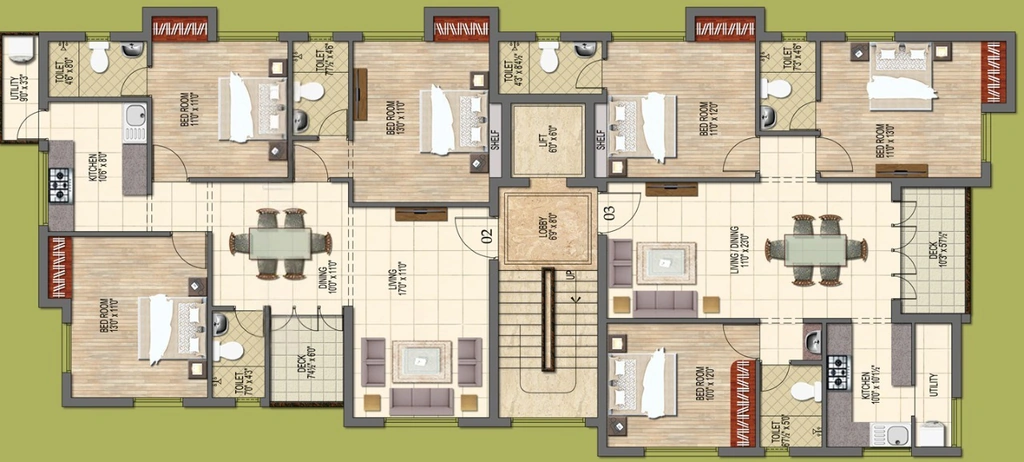 Floor Plan of Sri Kalpathru Panchvati in Shenoy Nagar, Chennai - Image 438798