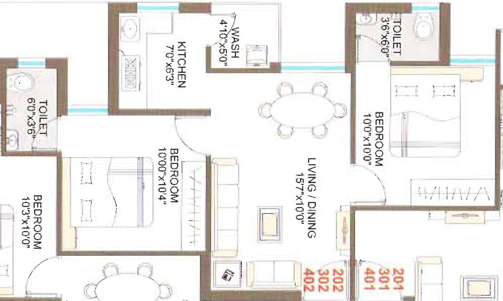 2 BHK Flat in Jagrutideep Gold in Mavdi, Rajkot - Image 932350