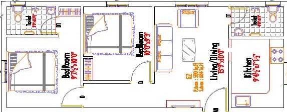 2 BHK Flat in Sri Raghavendra Golden House in Madhavaram, Chennai - Image 932377