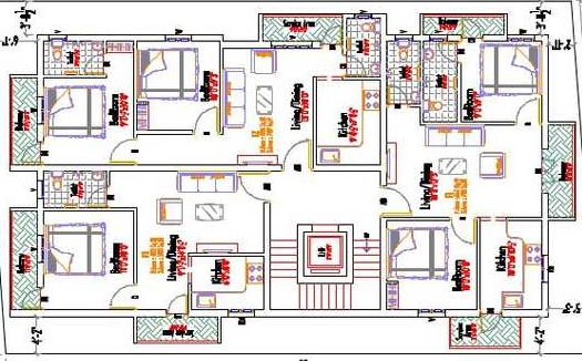 Floor Plan of Sri Raghavendra Golden House in Madhavaram, Chennai - Image 438925