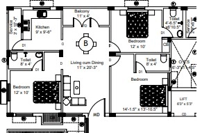 3 BHK Flat in Indus Promise in Anna Nagar, Chennai - Image 932379