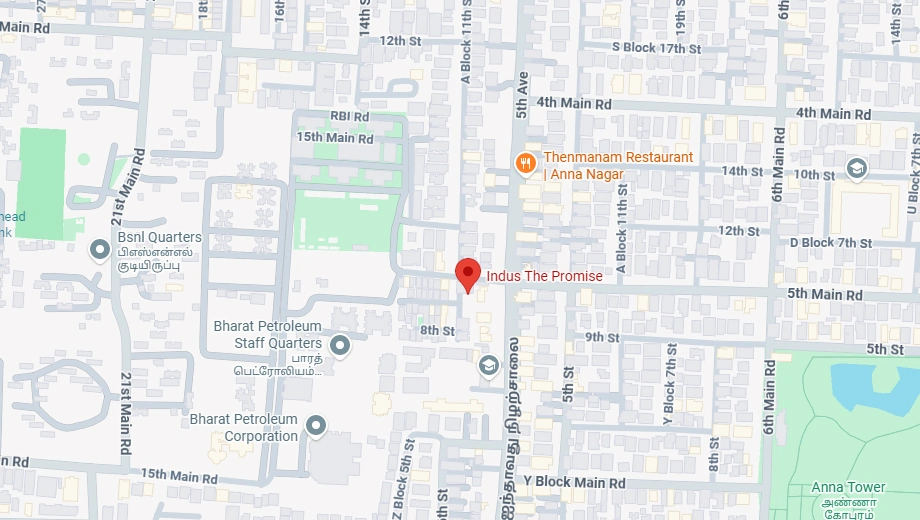 Location of Indus Promise in Anna Nagar, Chennai - Image 438929