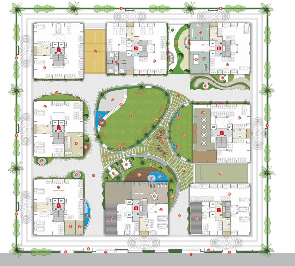 Master Plan of Swagat Cordelia in Althan, Surat - Image 438900