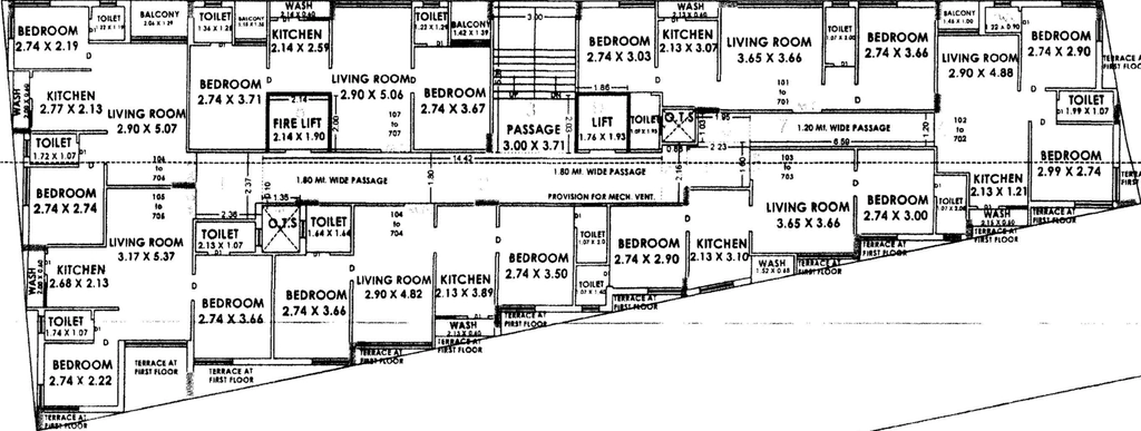 Floor Plan of Tirth Dream Land in Kotharia, Rajkot - Image 439003