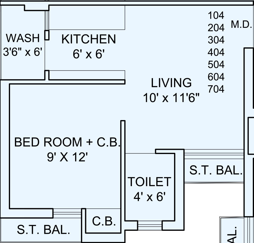 1 BHK Flat in Unique The Sky View in Kotharia, Rajkot - Image 932410