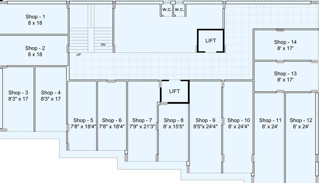 Floor Plan of Commercial Unique The Sky View in Kotharia, Rajkot - Image 439027