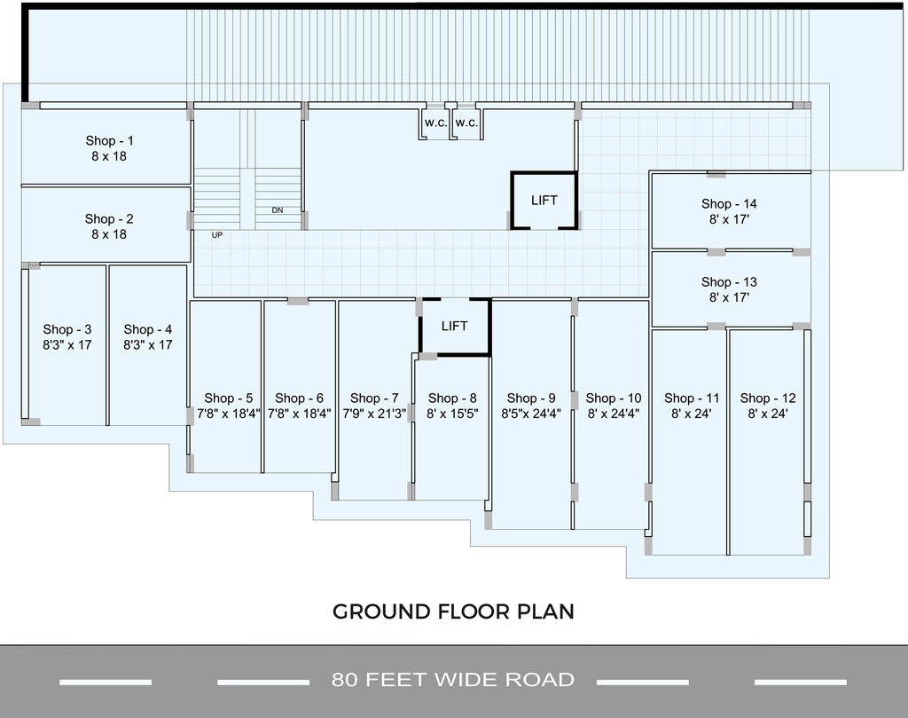 Master Plan of Commercial Unique The Sky View in Kotharia, Rajkot - Image 439026