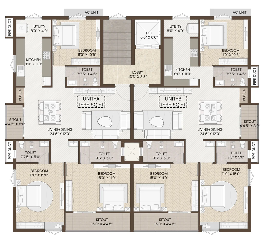 Floor Plan of Nexa Sarvam in Anna Nagar, Chennai - Image 439048