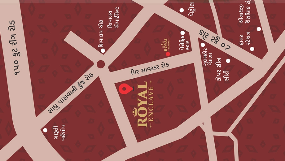 Location of Commercial Yogi Royal Enclave in Rail Nagar, Rajkot - Image 439063