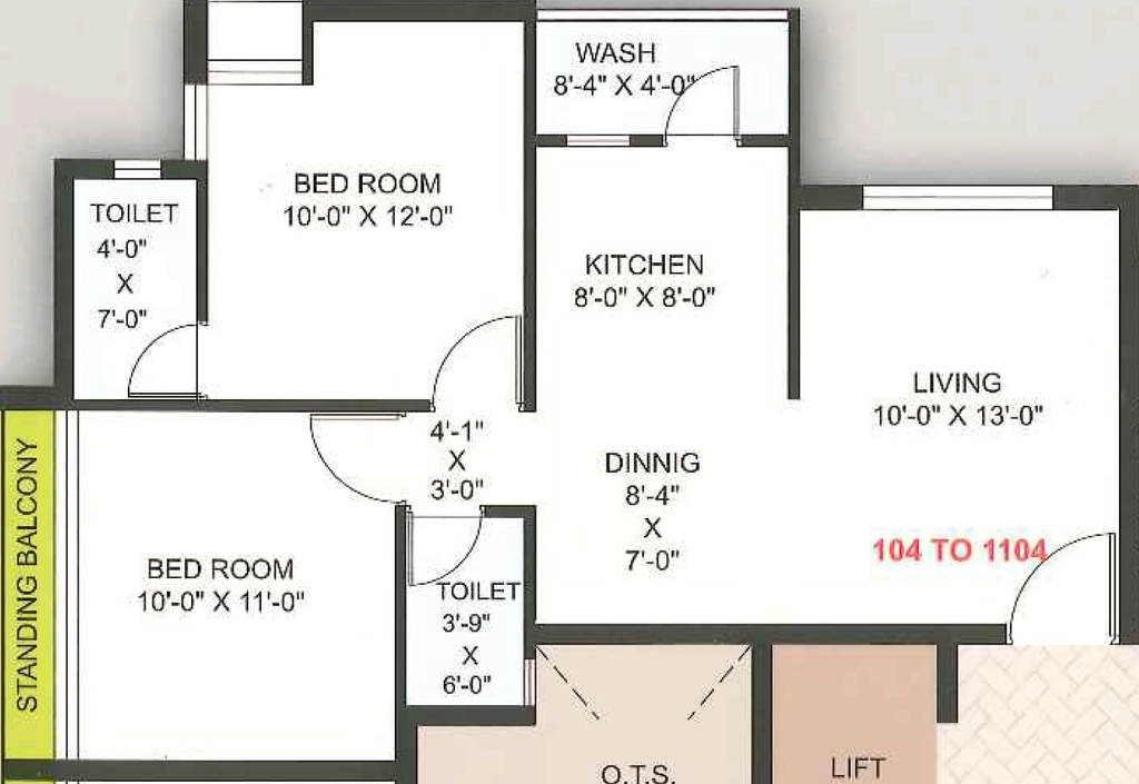 2 BHK Flat in Vasant Malhar in Yogi Nagar, Rajkot - Image 932425