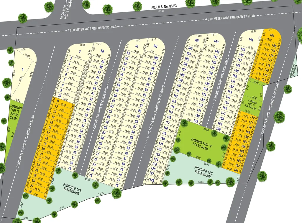 Master Plan of Balaji Sanket Bunglows in Kotharia, Rajkot - Image 439093