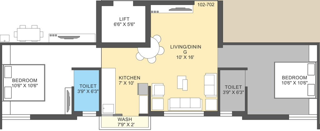 2 BHK Flat in Aval Silver Hill in Munjka, Rajkot - Image 932442