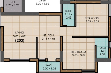 2 BHK Flat in Suyash Surbhi Possible in Kotharia, Rajkot - Image 932451