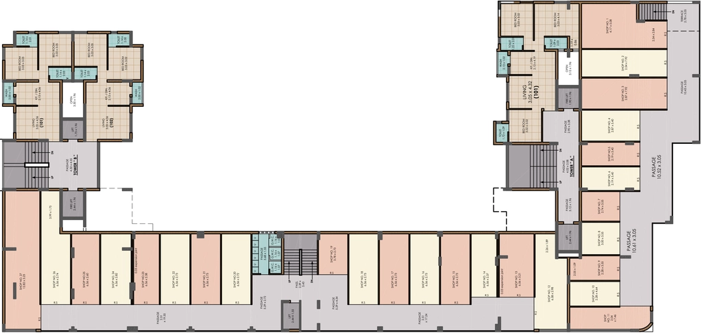 Floor Plan of Commercial Suyash Surbhi Possible in Kotharia, Rajkot - Image 439174