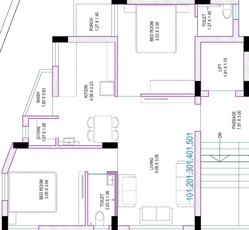 2 BHK Flat in Suyash Shilp in Kotharia, Rajkot - Image 932455