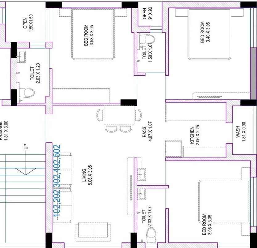 3 BHK Flat in Suyash Shilp in Kotharia, Rajkot - Image 932456