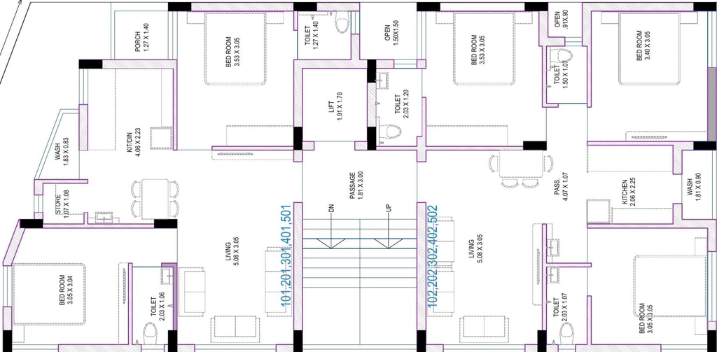Floor Plan of Suyash Shilp in Kotharia, Rajkot - Image 439180