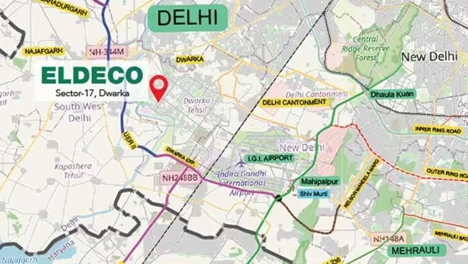 Location of Eldeco Camelot in Dwarka, New Delhi - Image 439213