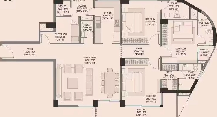 3 BHK Flat in Godrej Connaught One in Connaught Place, New Delhi - Image 932466
