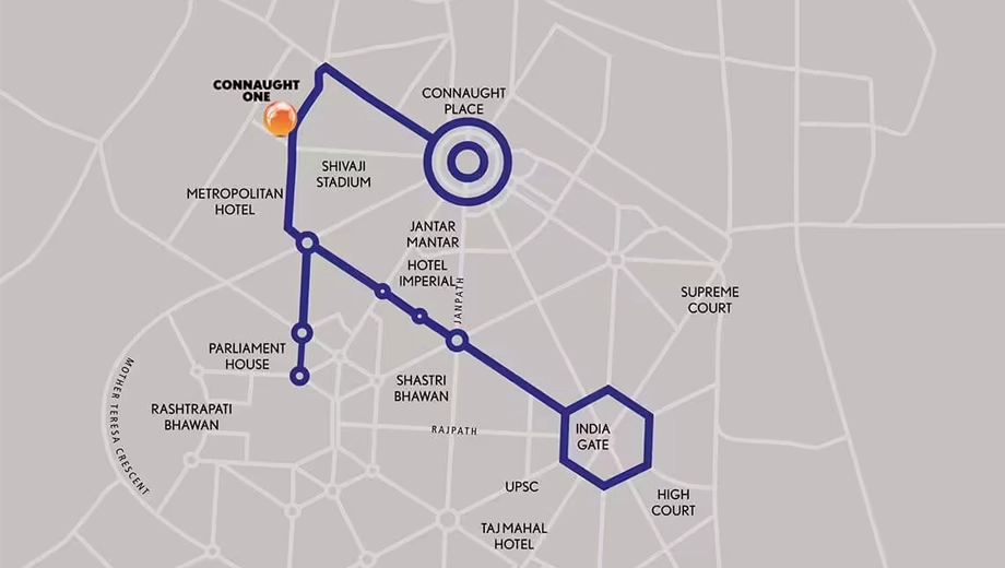 Location of Godrej Connaught One - Image 439232