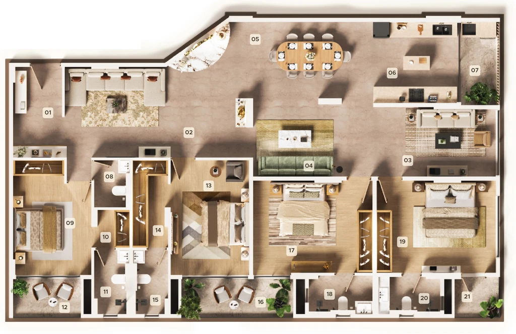 4 BHK Flat in The Bellagio in Koradi Road, Nagpur - Image 932471