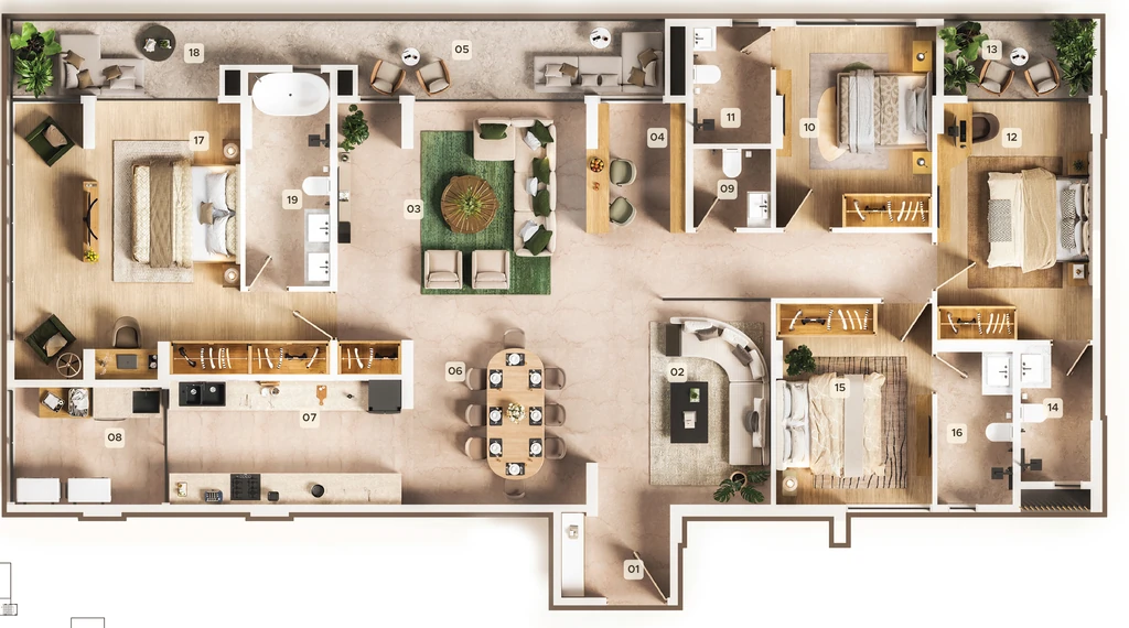 4 BHK Flat in The Bellagio in Koradi Road, Nagpur - Image 932472