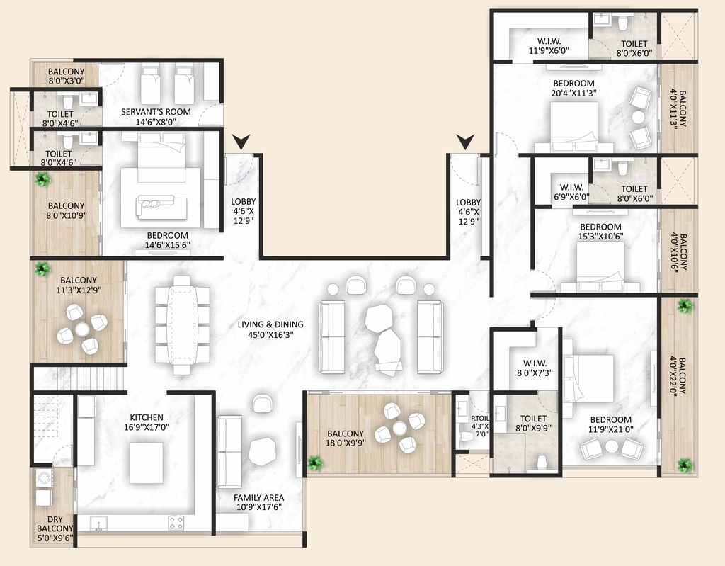 4 BHK Flat in Basil Mountlords in Dhankawadi, Pune - Image 932501