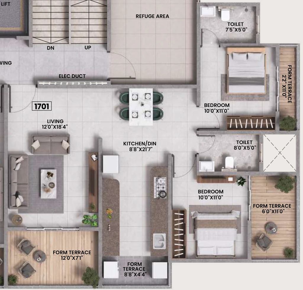 2 BHK Flat in Kotibhaskar Neelratna in Shivaji Nagar, Pune - Image 932481