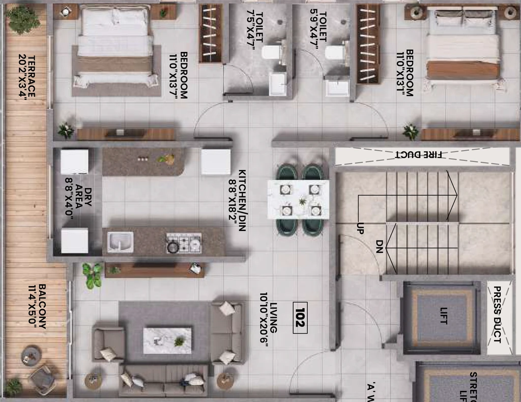 2 BHK Flat in Kotibhaskar Neelratna in Shivaji Nagar, Pune - Image 932482