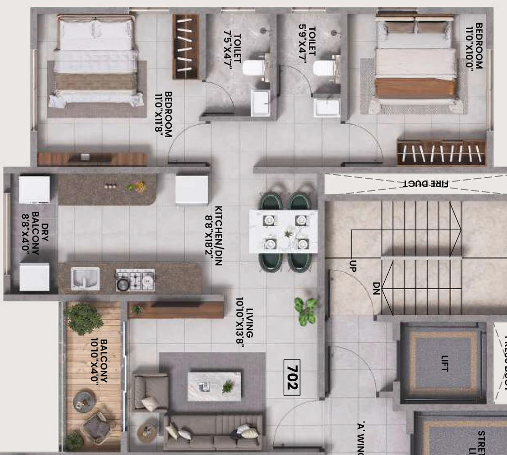 2 BHK Flat in Kotibhaskar Neelratna in Shivaji Nagar, Pune - Image 932479
