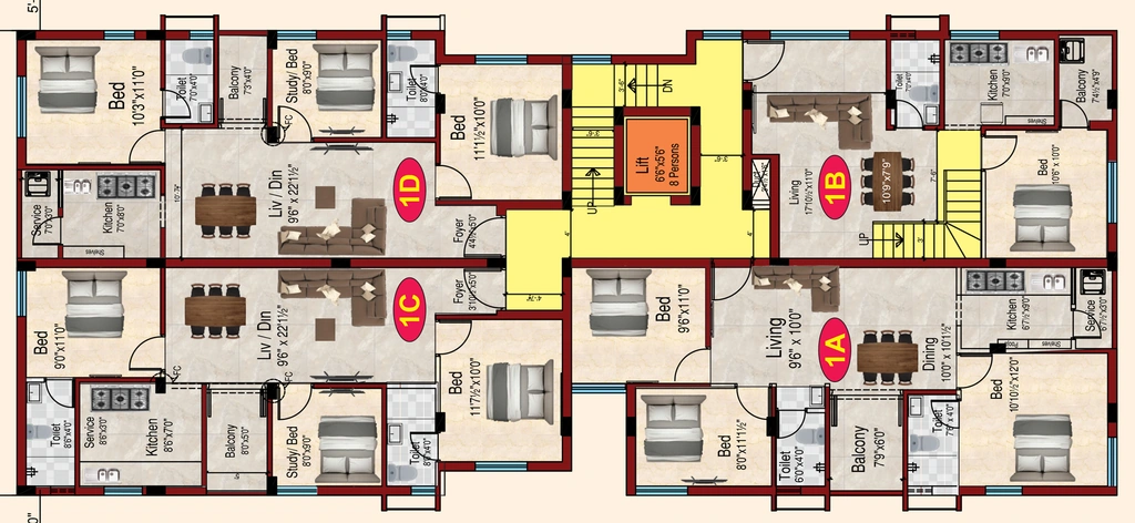 Floor Plan of APC Kamakshi Ramaswamy in Perambur, Chennai - Image 439326