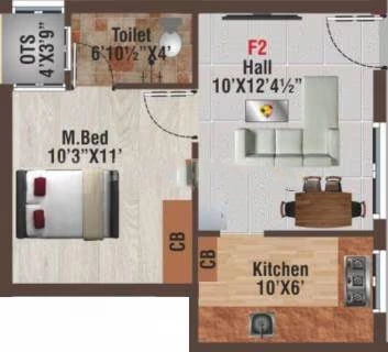 1 BHK Flat in Verma Builder Floors in Dwarka, New Delhi - Image 932526