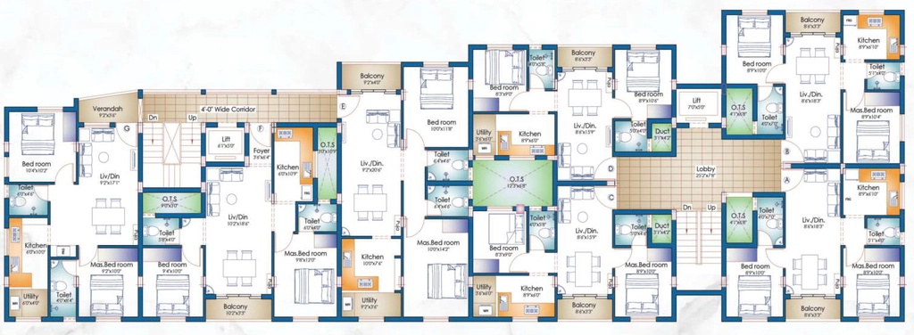 Floor Plan of DCC Adanya in Korattur, Chennai - Image 439342